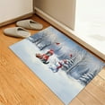 thumbnail image 3 of Hello Winter American Shorthair Football Snowman Welcome Snowy Morning Doormat Cat Lover Kitten Owner Gifts Indoor Outdoor Welcome Mat - 01012, 3 of 5