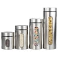 thumbnail image 1 of Home Basics Coffret de Boîtes en Acier Inoxydable (Ensemble de 4), 1 of 2