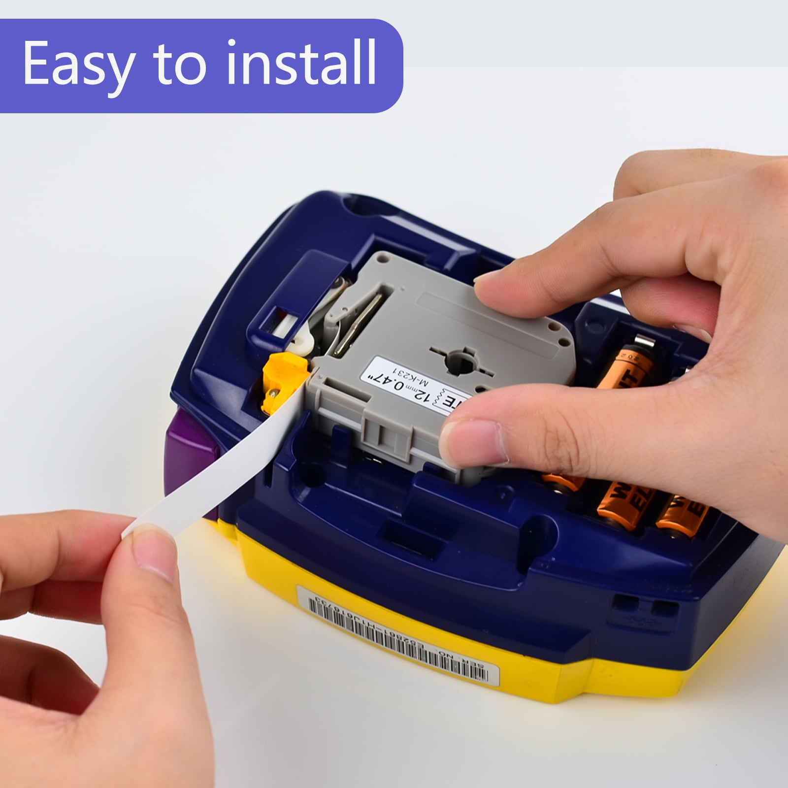GREENCYCLE 10PK Compatible for Brother P-touch MK231 M-K231 M231 M-K231S 0.47'' 12mm Black on White Label Maker Tape