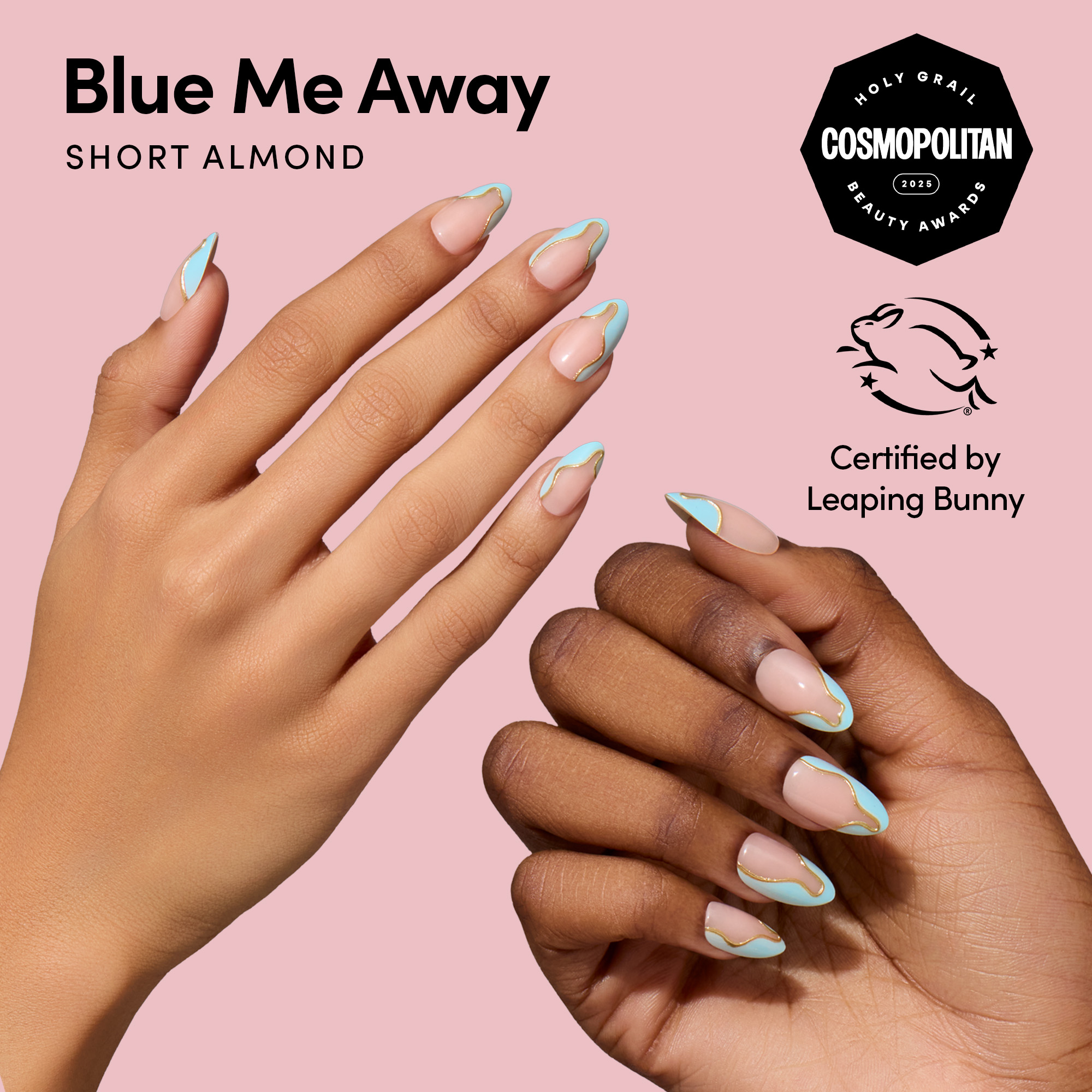 DIGI by Glamnetic Short Almond Press-On Nails photo 2