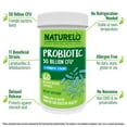 thumbnail image 2 of NATURELO Probiotics for Digestive Health - 50 Billion CFU, 11 Strains, Daily Use Supplement - Boosts Immune System, Delayed Release, No-Fridge, 60 Vegetarian Capsules, 2 of 10