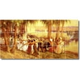 thumbnail image 1 of Ceramic Tile Mural-Frederick Bridgman Women Painting 89. 32" w x 24" h using (12) 8 x 8 ceramic tiles, 1 of 3