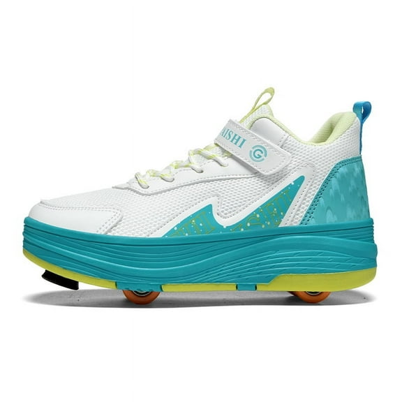 Kids Roller Shoes Sneakers with Wheels - Premium Sport Roller Skate Sneaker for Boys Girls Christmas Birthday Children Show Gift