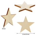 thumbnail image 3 of Estrellas de Madera en Forma Sin Acabado 1,5 cm 300 unidades, 3 of 6