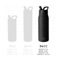 thumbnail image 4 of Botella de agua Simple Modern Mesa de 1 litro con tapa de pajita Sea Glass Sage, 4 of 7