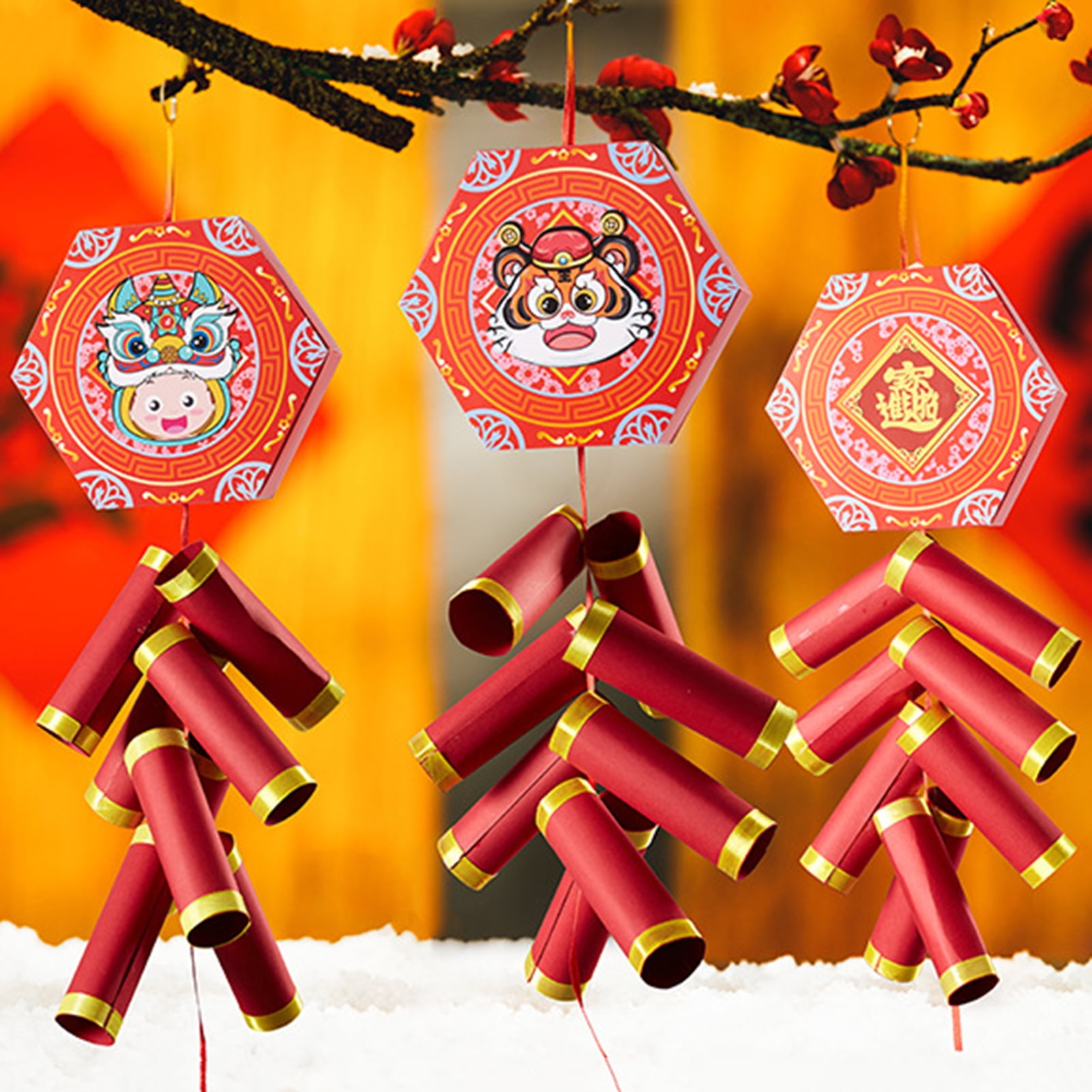 Chinese New Year Decoration Gift Pack (5 Pieces), Arts & Crafts, Chinese  New Year