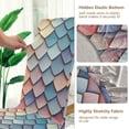 thumbnail image 5 of Yayeee 2 Pack Dining Chair Covers Stretch Parson Chairs Slipcovers Seat Protector, Blue Art Pattern, 5 of 6