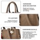 thumbnail image 3 of Bolso bandolera de PU adecuado para que las mujeres vayan a trabajar y tengan citas. Bolso de hombro de gran capacidad, 3 of 5