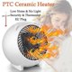 thumbnail image 3 of Ventilador eléctrico Blanco 500w Termostato portátil Dormitorio Piso Mesa Escritorio esquí esquí Gafas de esquí, 3 of 3