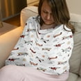 thumbnail image 2 of Sweet Jojo Designs Airplane Red and Blue Boy Multi Use Baby Car Seat and Nursing Cover, 2 of 6