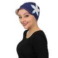 thumbnail image 3 of Chemo Hats for Women Cancer Headwear Headcoverings Soft Cotton Cute Baseball Caps (Blue Moon), 3 of 3