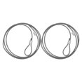 thumbnail image 1 of COMPUKAS 2 Pcs Panier de Basketball Corde Filet pour Réduction d'Impact et Sports de Performance Filet Gris, 1 of 8