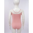 thumbnail image 5 of TSSOE Girls Ballet Leotard Dress Gymnastics Dance Set Lace Trim Athletic Tutu Skirt Modern Dancewear Pink 5-6, 5 of 7