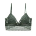 thumbnail image 1 of Ropa interior de mujer con copa triangular fina sin aro de acero, espalda de encaje, hombros descubiertos, gran forma de U, sin espalda, 1 of 6