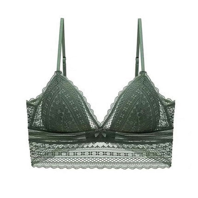 Ropa interior de mujer con copa triangular fina sin aro de acero, espalda de encaje, hombros descubiertos, gran forma de U, sin espalda