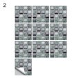 thumbnail image 2 of Gwong Decoración hogareña 10 unids / set Etiquetas de la pared DIY DIY resistente a los arañazos Eco-Friendly Impermeable Mosaico 3D Mosaico de las calcomanías de azulejos para el baño Gwong 21073795, 2 of 6