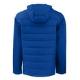 thumbnail image 3 of Men's Cutter & Buck Royal Denver Broncos Throwback Evoke Hybrid Eco Softshell Recycled Full-Zip Hoodie Jacket, 3 of 3