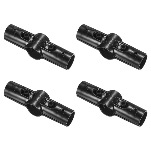 Uxcell 4-Pack Conector de Tubería Estructural, Abrazadera de Tubería de 3 Vías Conector de Tubería de Acero para Tubería OD de 1.1" o 28MM