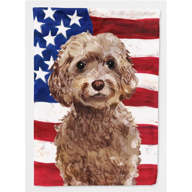 Carolines Treasures BB9374CHF Brun Cockapoo Patriotique Drapeau Toile Maison Taille