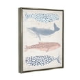 thumbnail image 4 of Stupell Industries Maritime Patterned Whales Animals & Insects Painting Gray Floater Framed Canvas Art Print Wall Art, 25 x 31, 4 of 10