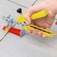 thumbnail image 2 of Tile Leveling System, 1.5mm Joint Width, 400 Pull Tabs, 100pcs Reusable Wedge Set, Leveling System for Tile Thickness 3-12mm, 2 of 5