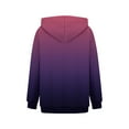thumbnail image 5 of KEINXS Women‘s Fashion Daily Versatile Casual Crewneck Sweatshirts Long Sleeve Gradient Top Sweatshirts Light Purple M, 5 of 5