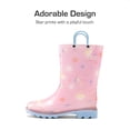 thumbnail image 2 of Botas de Lluvia DREAM PAIRS para Niños Impermeables Talla 13 Rosa, 2 of 6