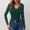 Green, variant on Lace Blouse for Women Basics Y2k V Neck Long Sleeve Tight Tops Flowy Solid Color Lace Corset Shirt Green S
