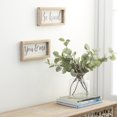 thumbnail image 2 of DecMode Indoor Brown Metal Farmhouse Sign Wall Decor, Set of 2, 2 of 9