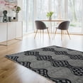 thumbnail image 2 of Linon Miso Mylon Machine Made Polypropylene 5'x7'6" Rug in Black, 2 of 6