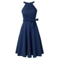 thumbnail image 3 of Vestido de cóctel vintage de encaje bordado con hombros descubiertos para mujer, 3 of 6