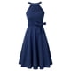 thumbnail image 4 of Vestido de cóctel vintage de encaje bordado con hombros descubiertos para mujer, 4 of 6