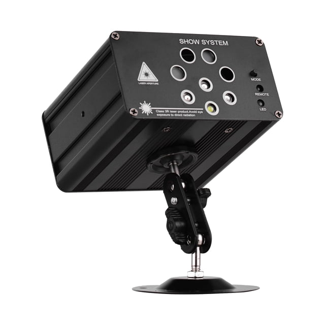 IGB-T813 Aurora Strobe Stage Light 128 combinaciones 8 agujeros RGBW Sonido activado para show music Abanopi Luz de escenario