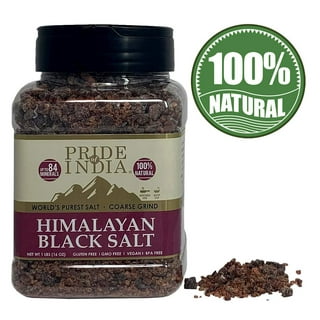  The Spice Lab Kala Namak Black Salt - Indian Himalayan Black  Salt - 6 Ounce - Vegan Kala Namak Salt Pure and Natural Indian Black Salt  Gluten Free - Vegan