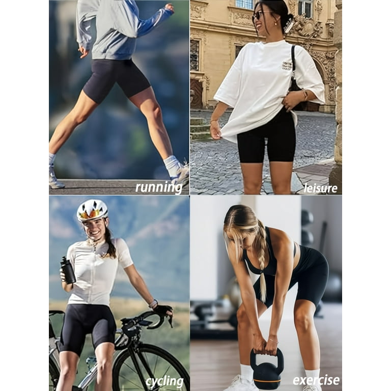 4pcs High Waisted Biker Shorts For Women Super Soft No See Through Workout Yoga Athletic Shorts Women s Activewear