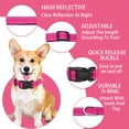 thumbnail image 2 of Minzimin Reflective Dog Collar with Safety Locking Buckle, Adjustable Soft Breathable Nylon Collars for Small, Medium and Large Dogs, 2 of 6