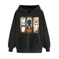 thumbnail image 3 of WJHWSX Hoodies for Women,Black Hoodie,Breathable,Soft,Polyester,Black,2XL, 3 of 5