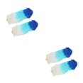 thumbnail image 4 of Sonducket 1Pair Belly Dancing Silk Fans Veils 180x90cm Long Folding Fan Blanco+Azul 2piezas, 4 of 4