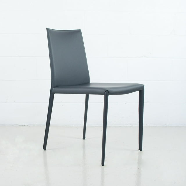 Chaise Latérale Moderne en Cuir Enduit Prima - Qualité Contractuelle