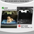 thumbnail image 4 of COEQINE Cargo Liner for Dogs, Cute Trunk Floor Mat Durable Pet Cargo Mat for Cats, Auto Interior Accessories Decor with Non-slip Backing, Watercolor Cat Daisy Blue, 4 of 7