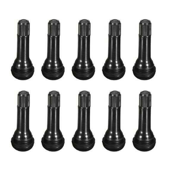 ZYHARUKO 10Pcs TR413 Rubber Snap-in Tire Valves Stem, Tubeless Valves Stems for 0.453 inch Rim Holes on Standard Vehicle Tires