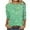 Green, variant on PuLe Womens Tops 2024 Casual Sparkle Sequin Dressy Flowy Shirts Comfy Crewneck 3/4 Sleeve Loose Blouse Trendy Fall Clothes