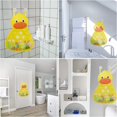 thumbnail image 5 of Organizador de almacenamiento ZHAOCHENG para juguetes de baño del bebé Pato amarillo con 2 ganchos de succión, 5 of 5