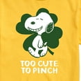 thumbnail image 3 of Peanuts -  Too Cute To Pinch - Men's Short Sleeve Graphic T-Shirt, 3 of 6