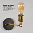 thumbnail image 4 of Juego De Accesorios De Iluminación, Aplique De Pared De Hierro De Fácil Instalación De 85 A 265 V, Estilo Retro Dorado Para Dormitorio, 4 of 7