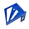 thumbnail image 5 of Transportador de Escuadra de 22,5/30/45/60/67,5/90 Grados, Regla de Medición 3D Multiángulo, de Carpintero de Madera Color: Azul, 5 of 5