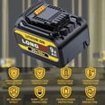 thumbnail image 5 of LONG FIT 20V/60V 9.0Ah MAX Replace for DeWalt 60v Battery, Replace for Dewalt DCB606-2 DCB609 DCB612 DCB206 DCB203, Compatible with dewalt 20V 60V Max Tools and Chargers, 5 of 6