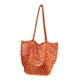 thumbnail image 4 of Bolso de playa, bolso de hombro de crochet de moda para viajes, vacaciones, picnic, Naranja, 4 of 9