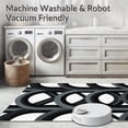 thumbnail image 5 of ODIKA 4'x6' Machine Washable Non-Slip Area Rug, Geometric Charcoal Gray High Traffic Rug, Gray, 1102012, 5 of 7