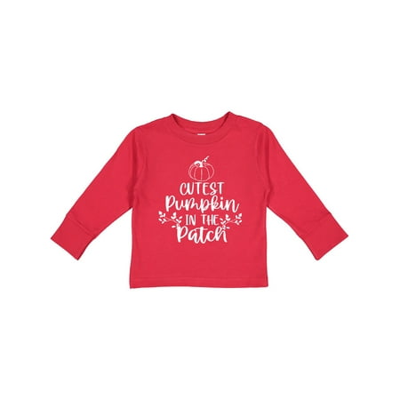 

Inktastic Thanksgiving Cutest Pumpkin in the Patch Gift Toddler Boy or Toddler Girl Long Sleeve T-Shirt